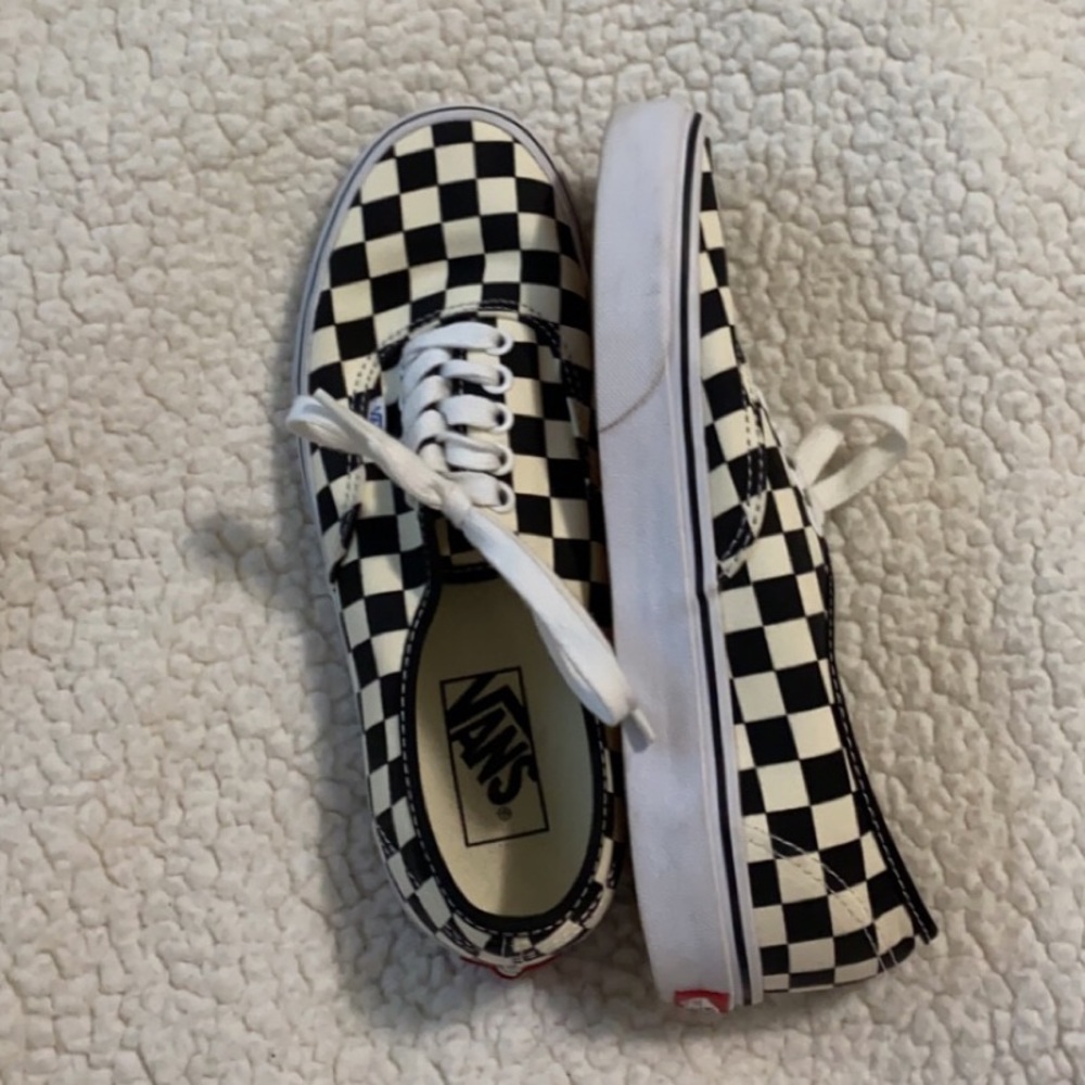 checkered vans
